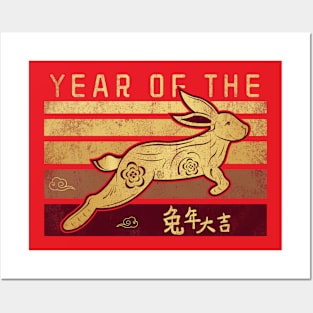 Year Of The Year Rabbit Chinese Zodiac Sign Posters and Art